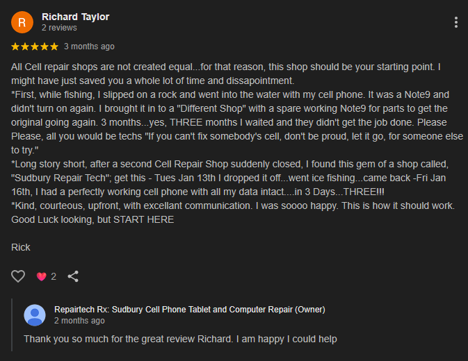 Customer Testimonial Review