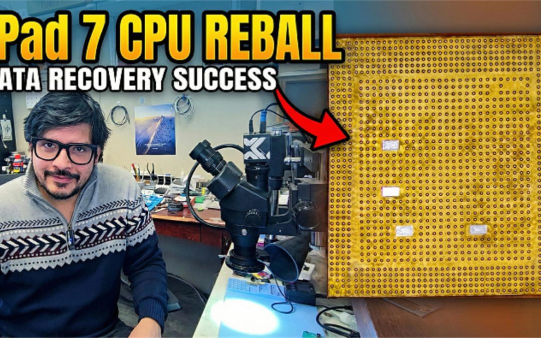 iPad 7th Gen CPU Reball Data Recovery